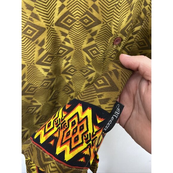 Vintage Mecca Men S Hawaiian African Safari Short Sleeve Shirt Hip Hop Tiger - Picture 4 of 5